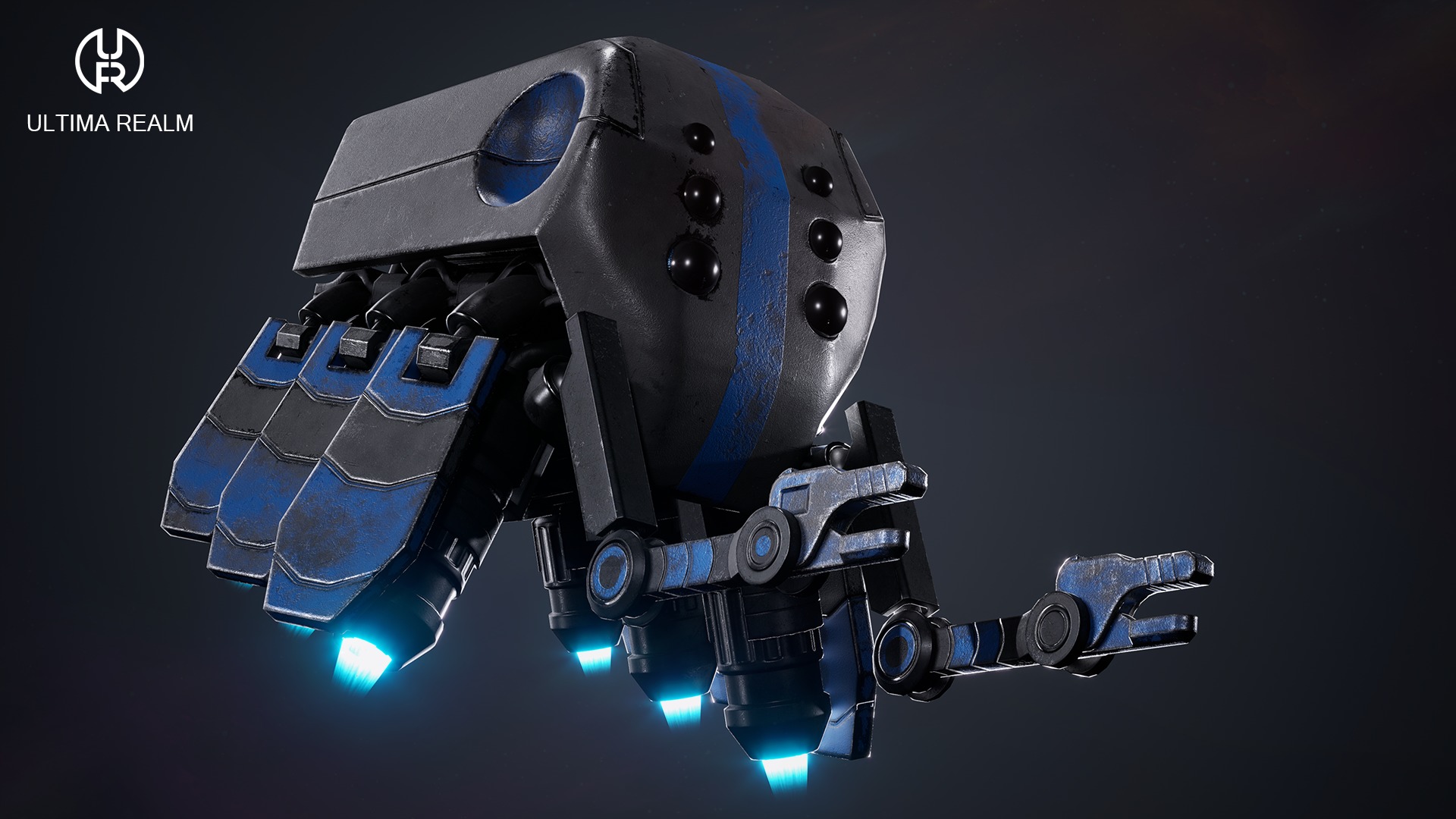 Drone Selector Low-poly 3D model_8