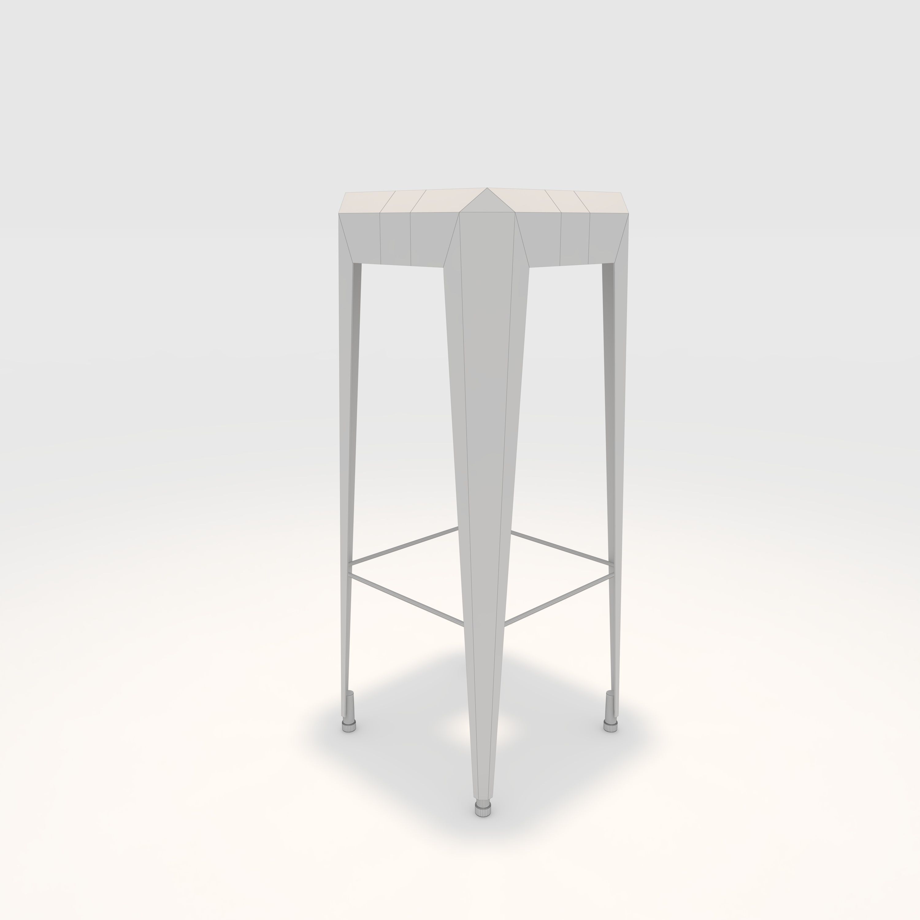 Bar Stool 11 3D model_7