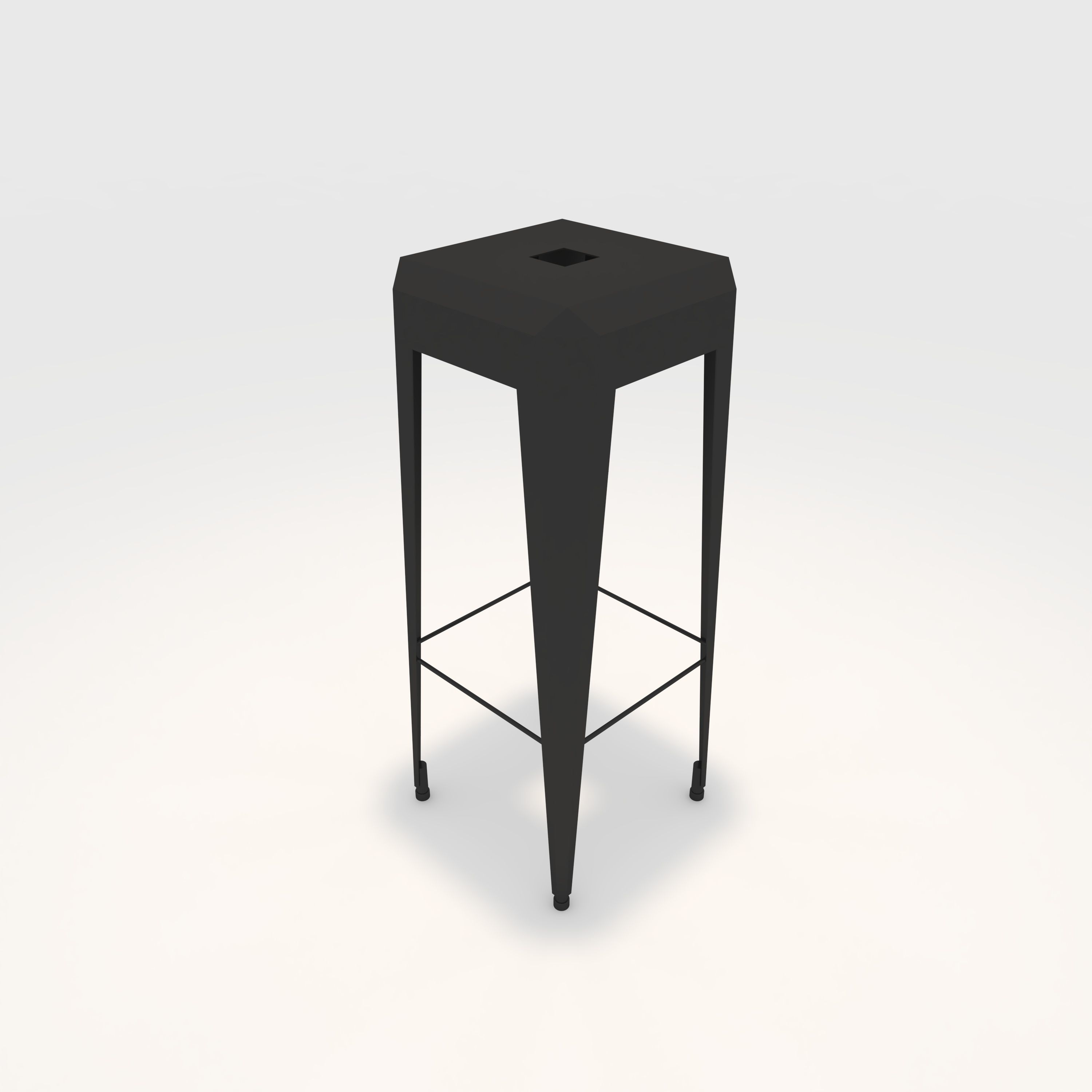 Bar Stool 11 3D model_4