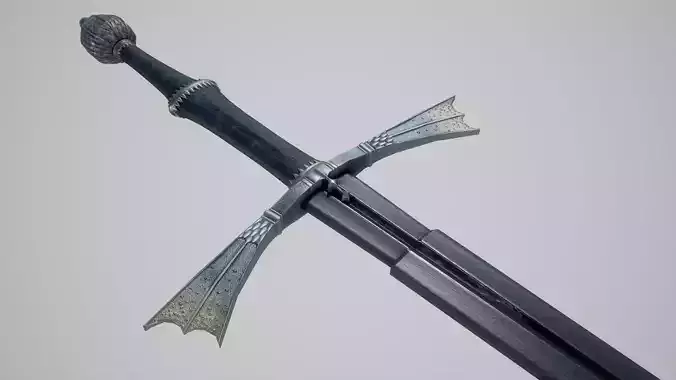 House of the Dragon sword Dark Sister - PBR Low-poly 3D model Low-poly 3D model
