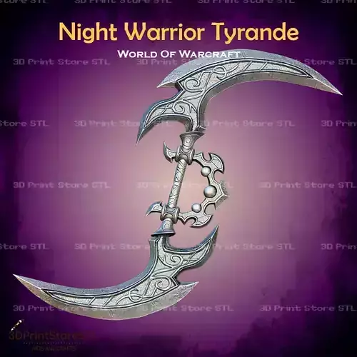 Night Warrior Tyrande Weapon Cosplay World Of Warcraft
