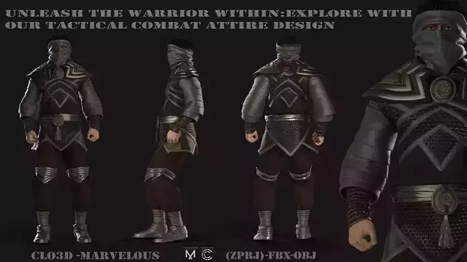 Martial Arts Uniform 3d