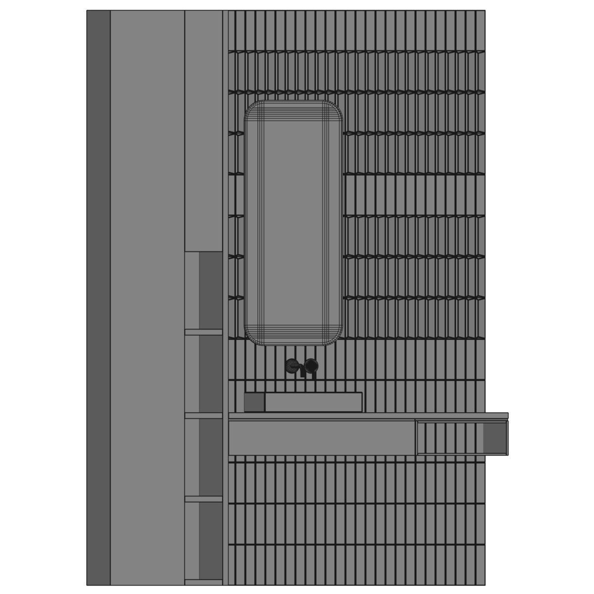 Bathroom furniture 6 3D model_4