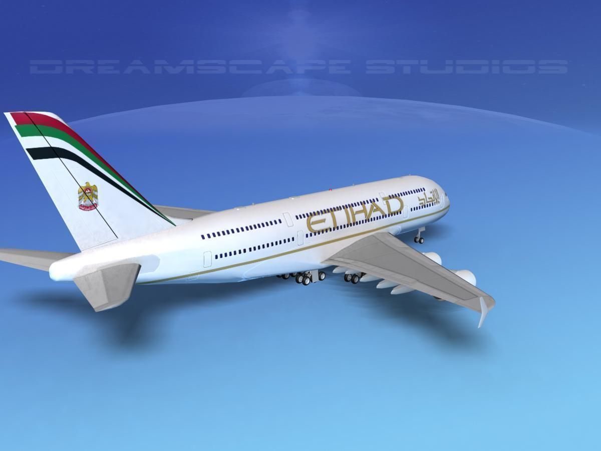 Airbus A380-800 Etihad Airways 3D model_5
