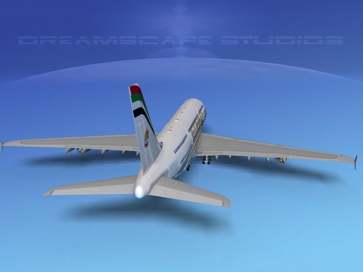 Airbus A380-800 Etihad Airways 3D model_6