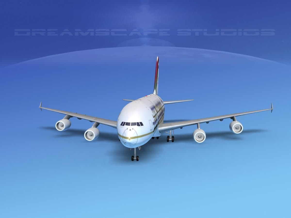 Airbus A380-800 Etihad Airways 3D model_1