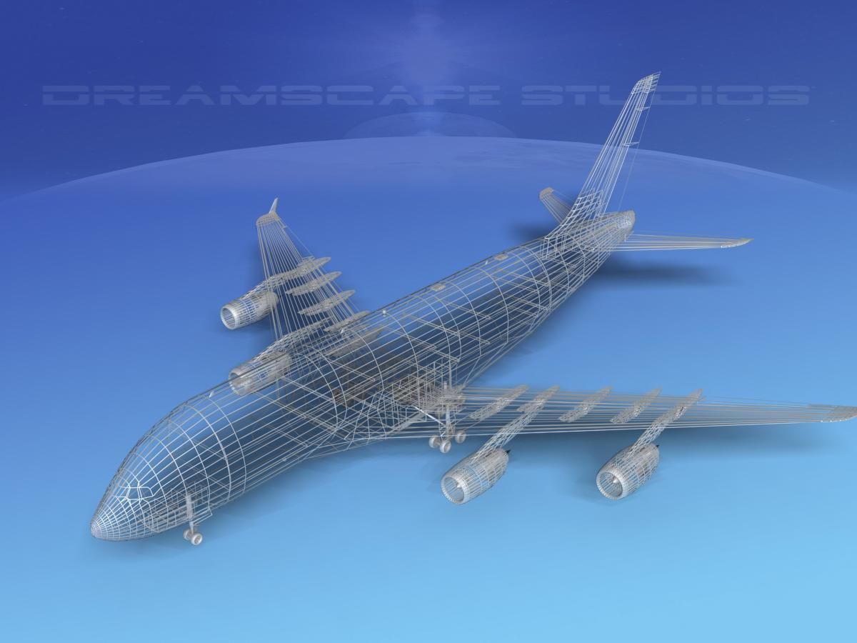 Airbus A380-800 Etihad Airways 3D model_16