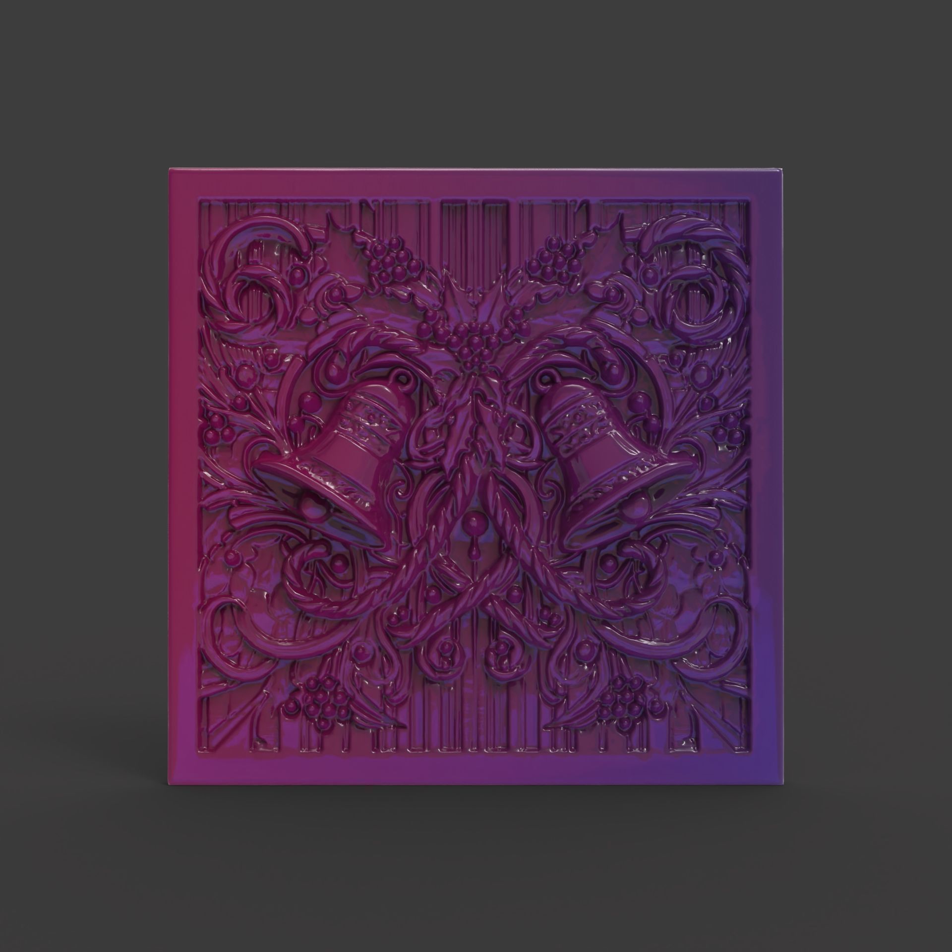 christmas bell decor 3D print model_3