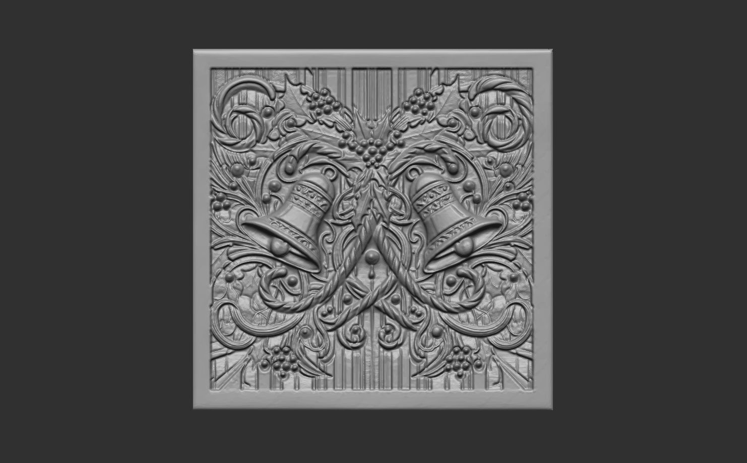 christmas bell decor 3D print model_4