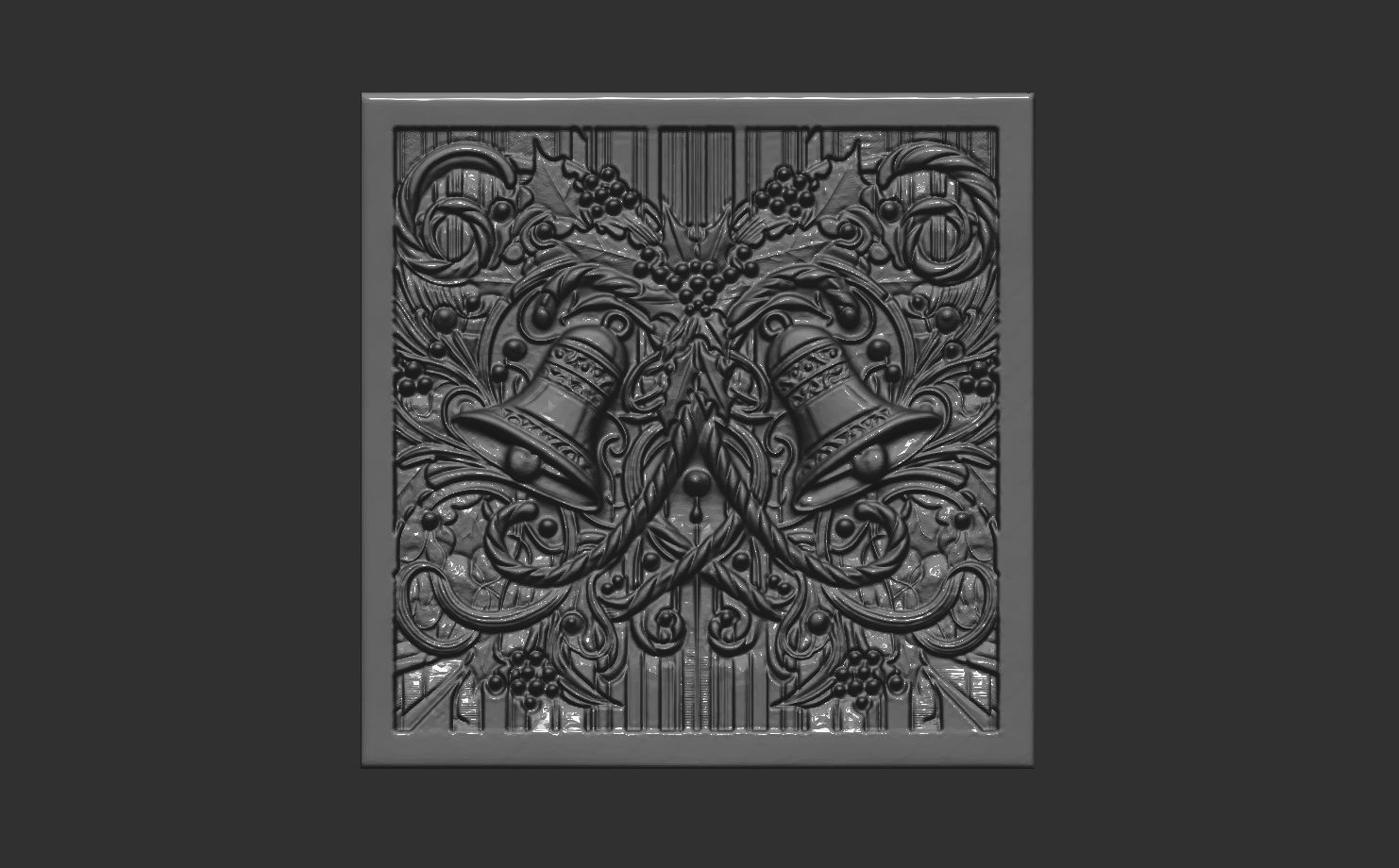 christmas bell decor 3D print model_6