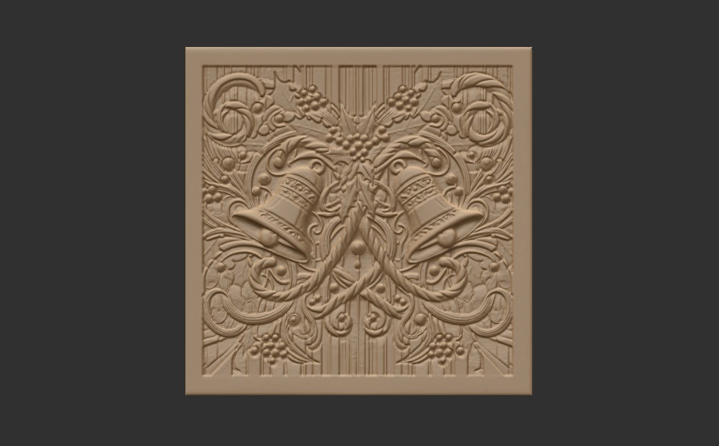 christmas bell decor 3D print model_9