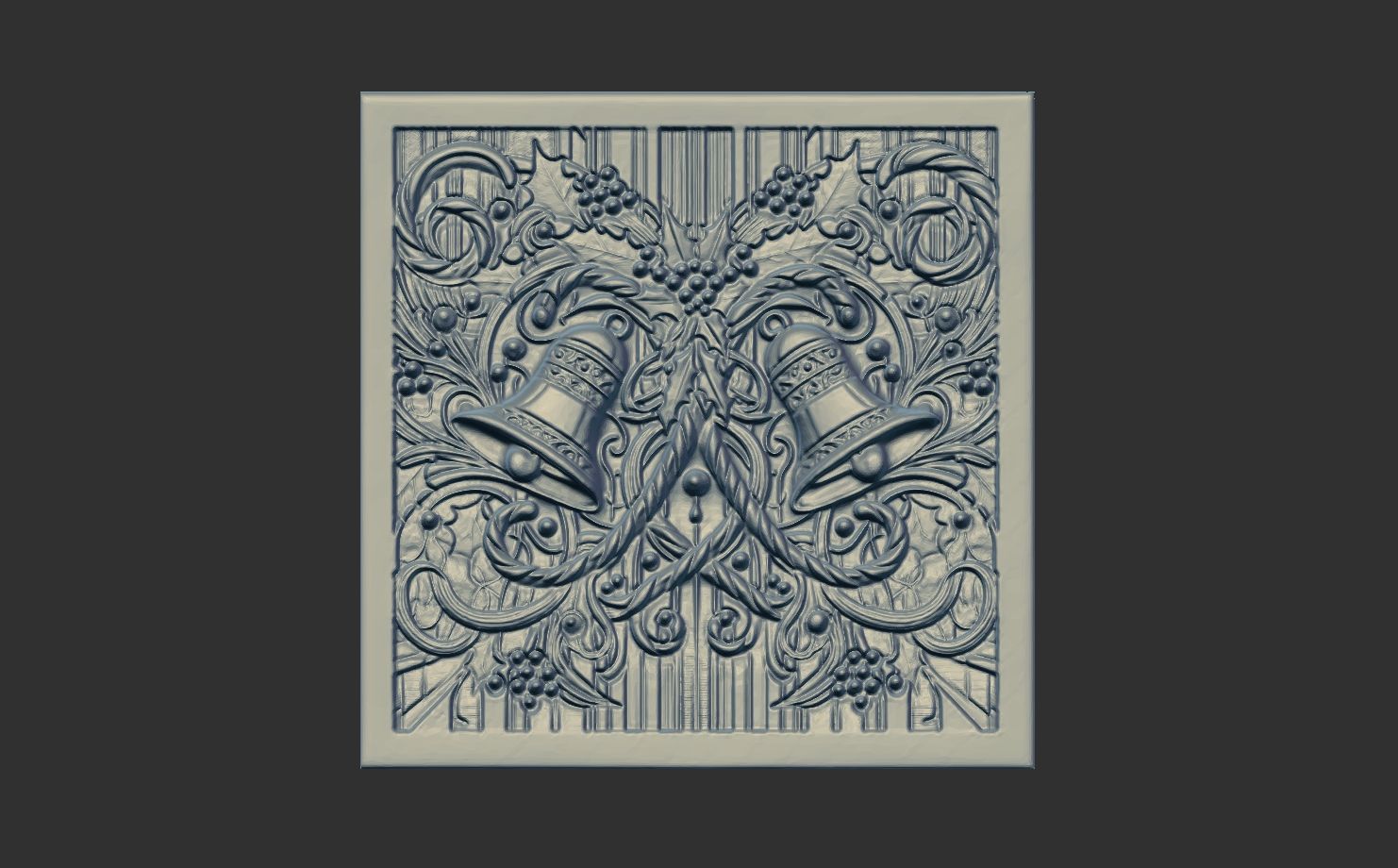 christmas bell decor 3D print model_5