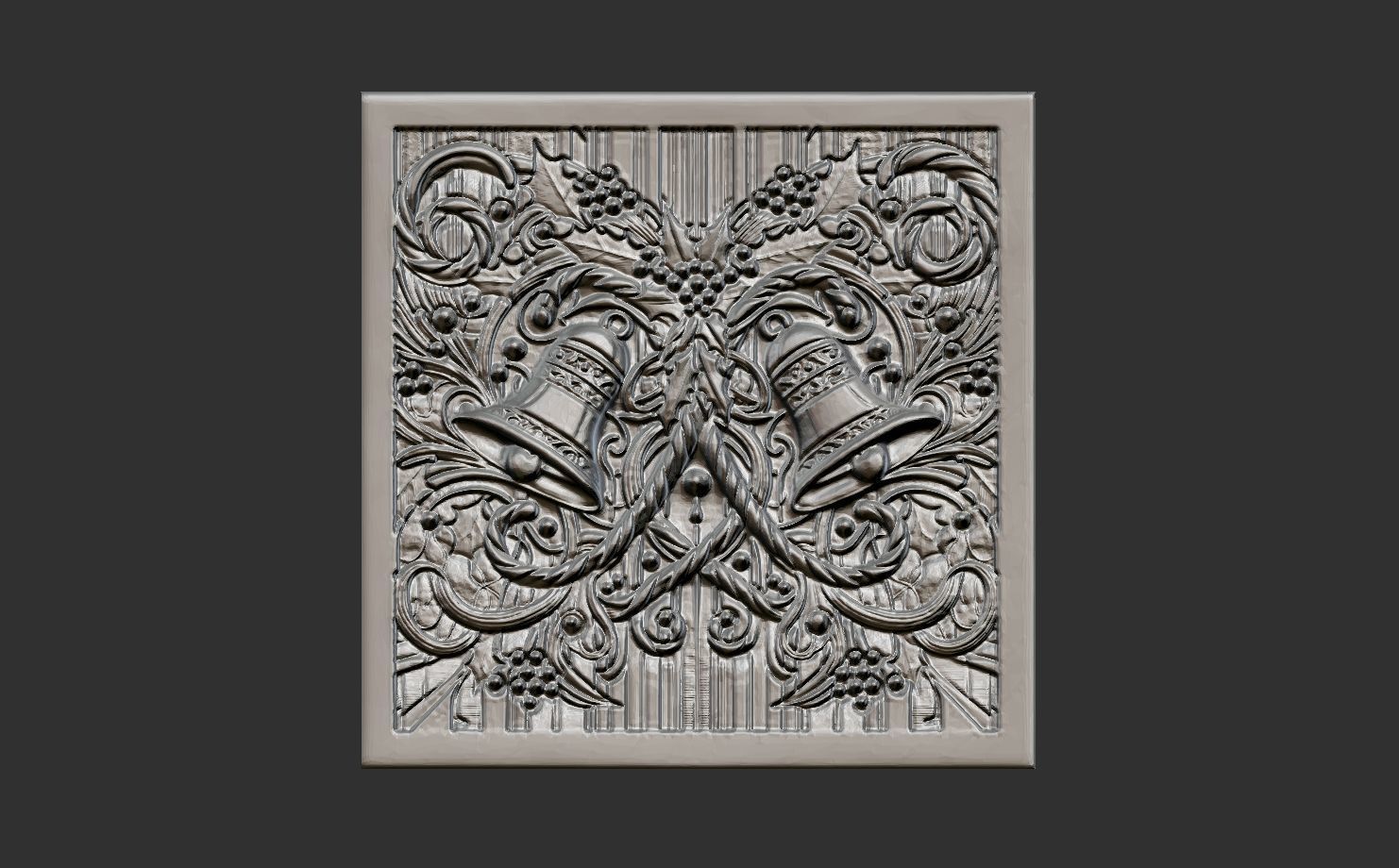 christmas bell decor 3D print model_8