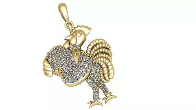 ROSTER PENDANT 3D PRINTABLE MODEL