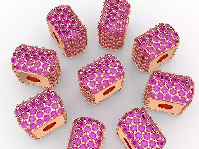 Pave Diamond Bead 3D print model