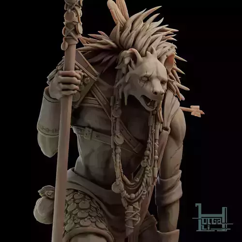 Gnoll Chief  3D print model