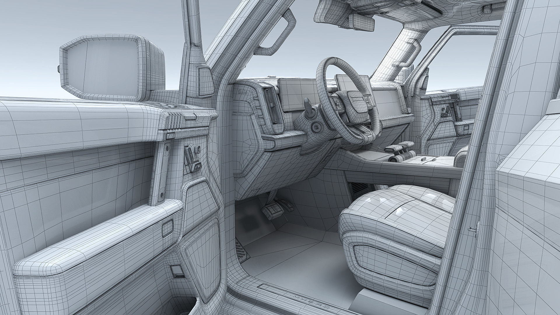 2024 DongFeng MHERO 917 with interior 3D model_29