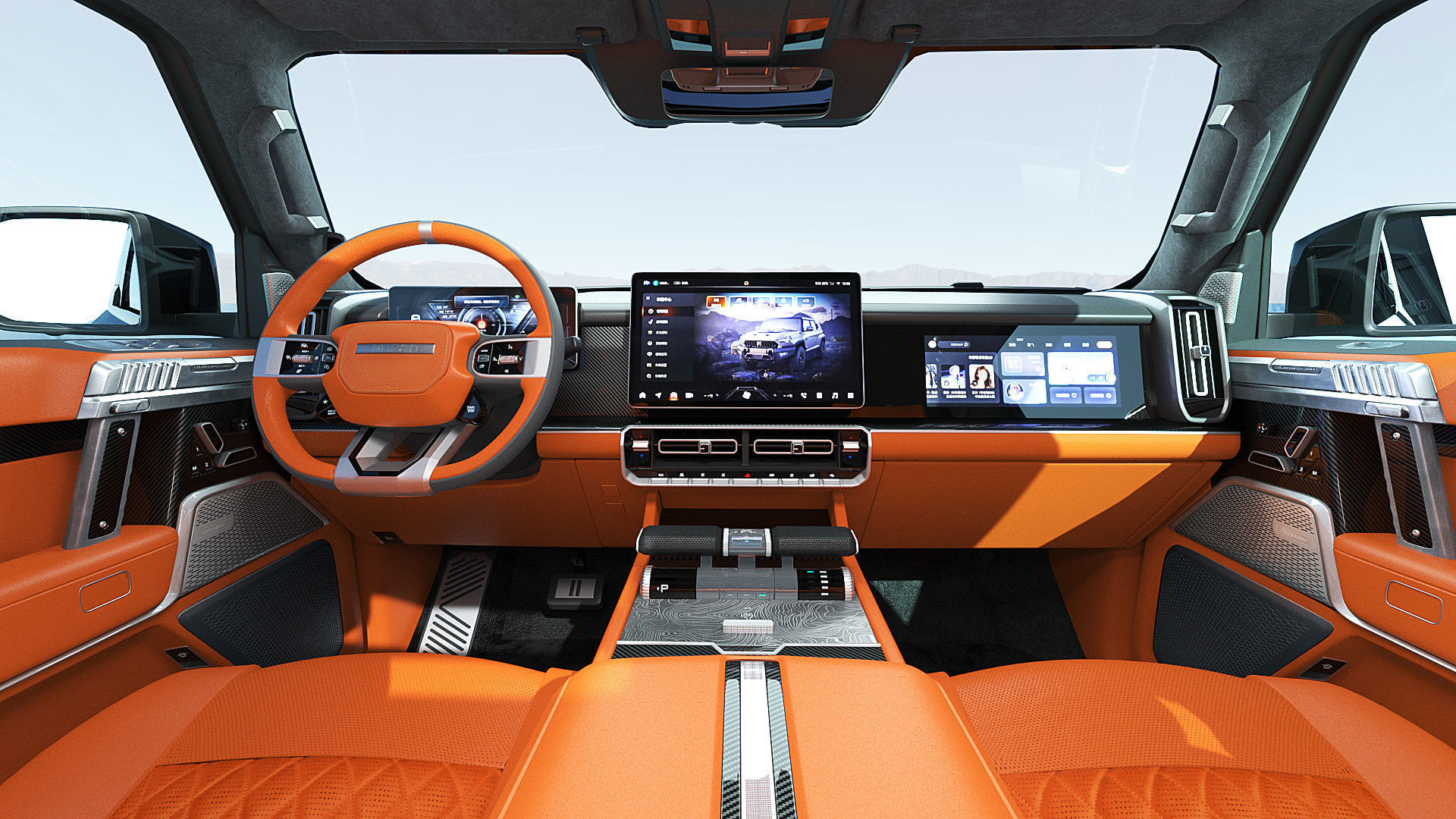 2024 DongFeng MHERO 917 with interior 3D model_10