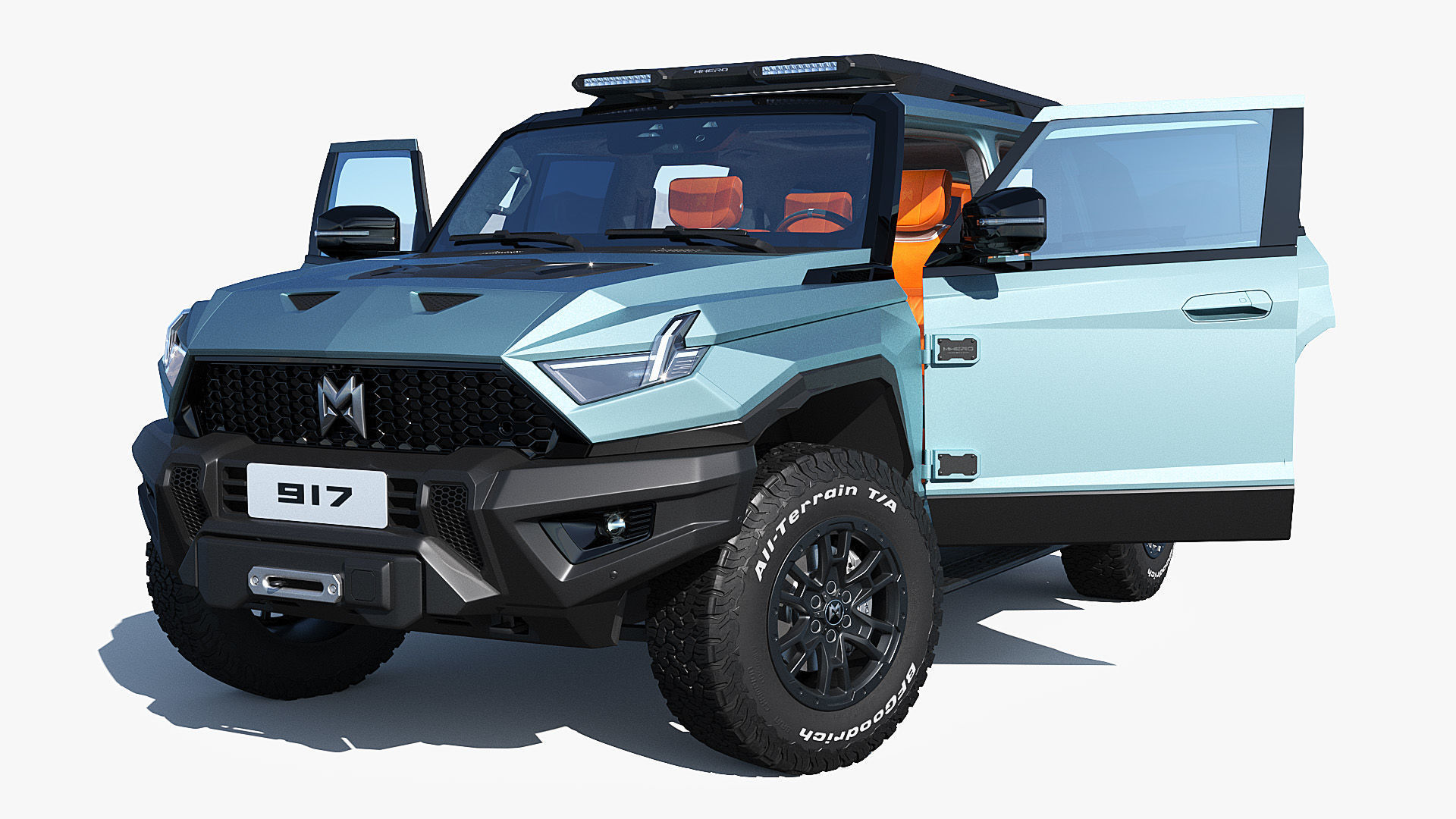 2024 DongFeng MHERO 917 with interior 3D model_7