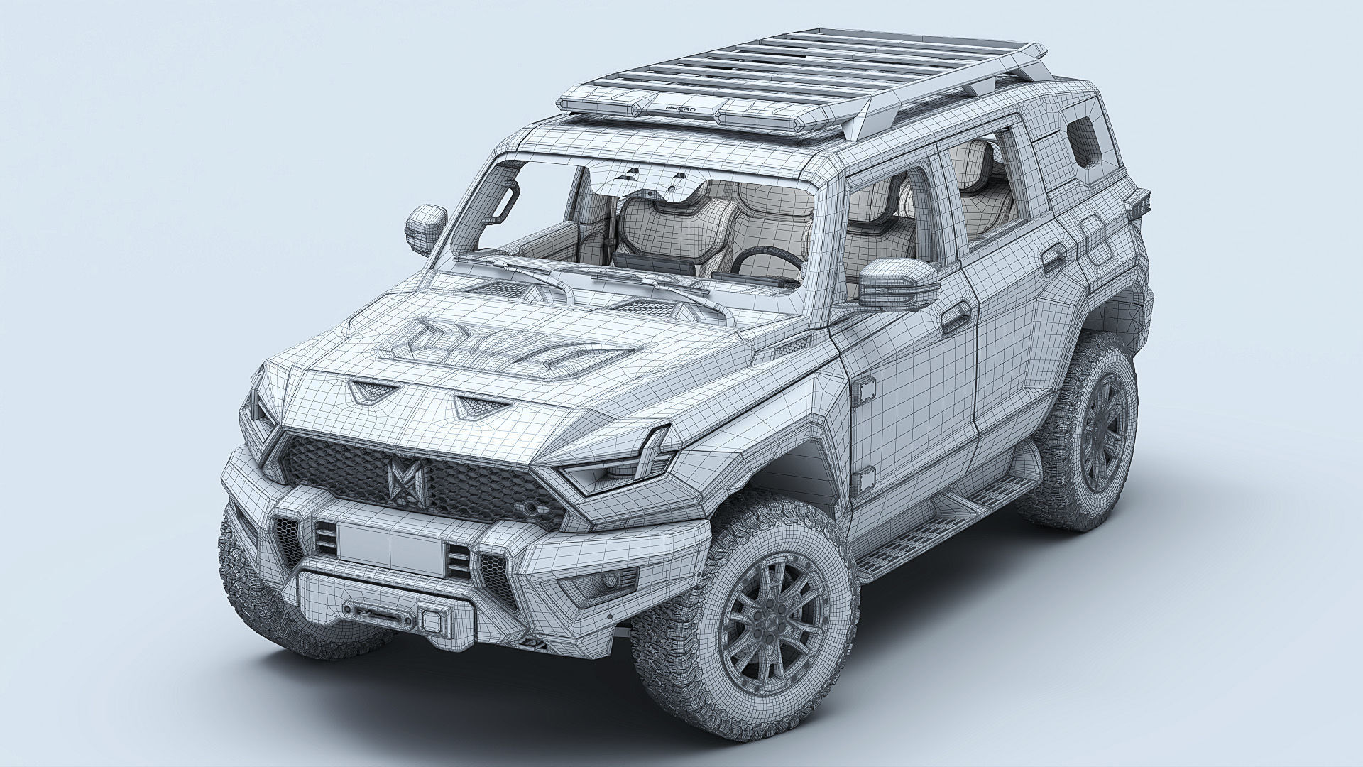 2024 DongFeng MHERO 917 with interior 3D model_19