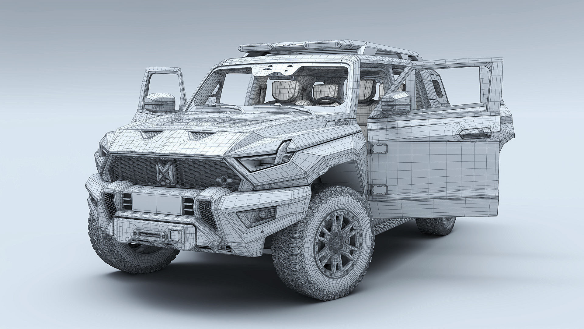 2024 DongFeng MHERO 917 with interior 3D model_27