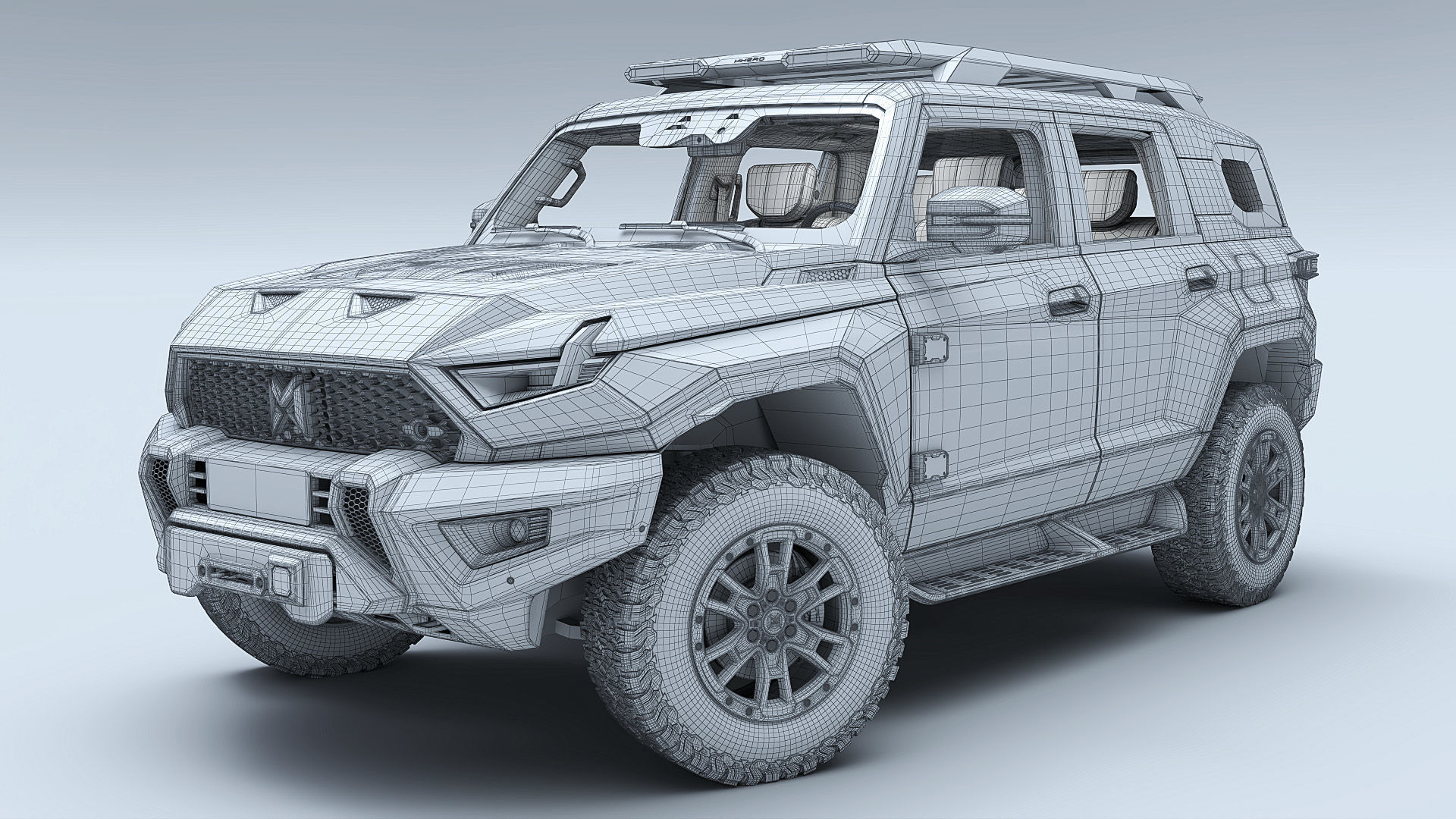 2024 DongFeng MHERO 917 with interior 3D model_21