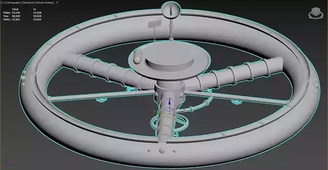 3d model space station