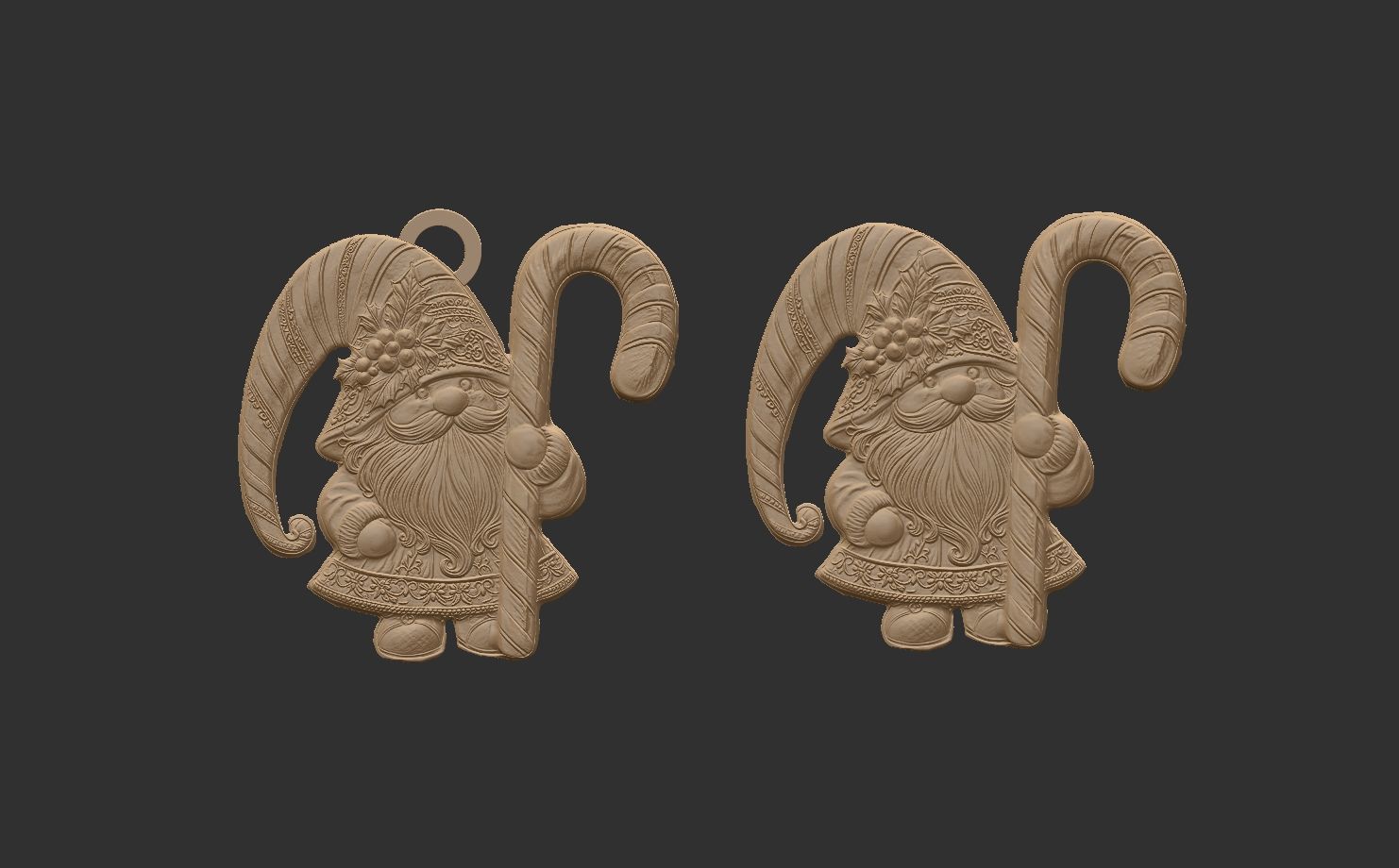 christmas gnome decor 3D print model_7