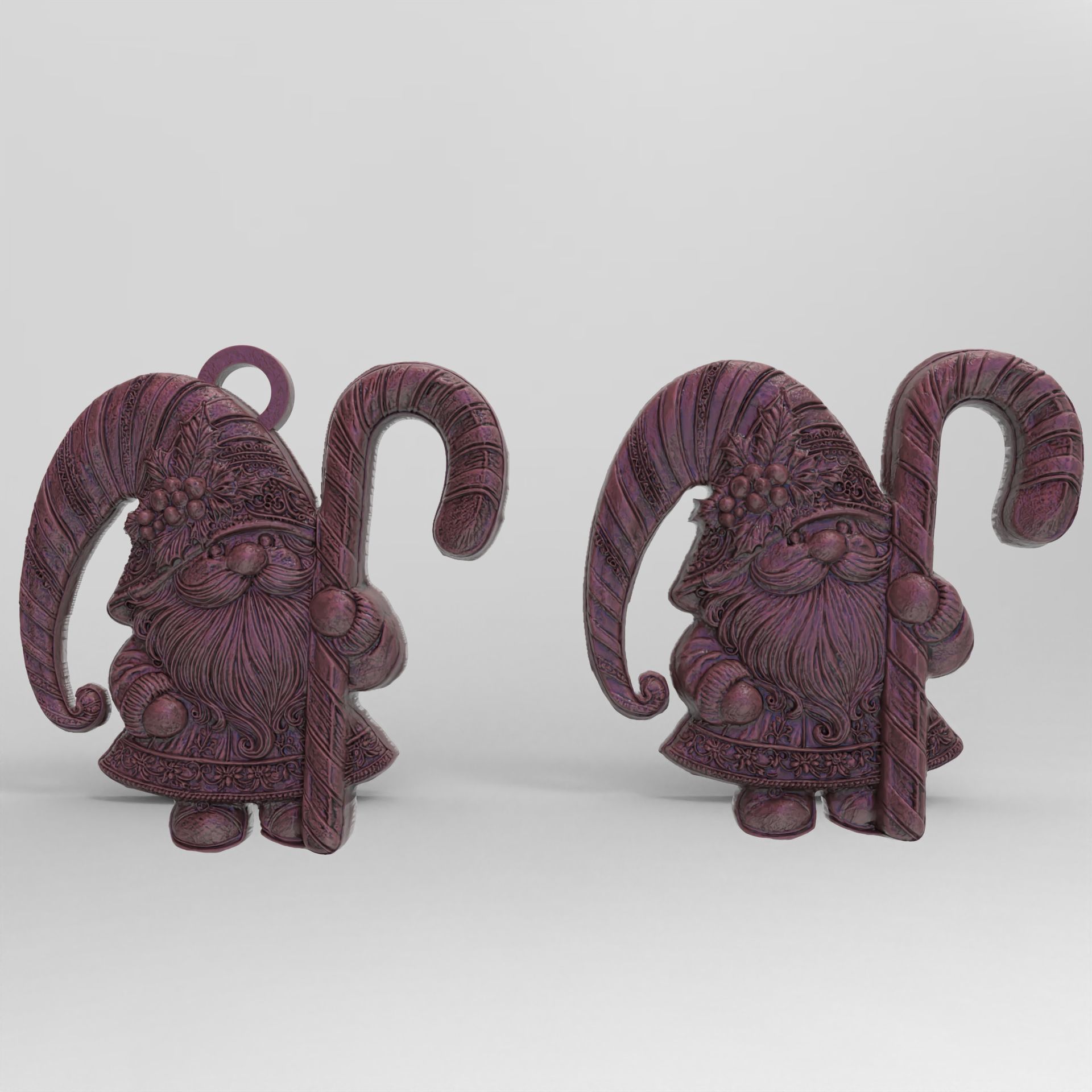 christmas gnome decor 3D print model_2