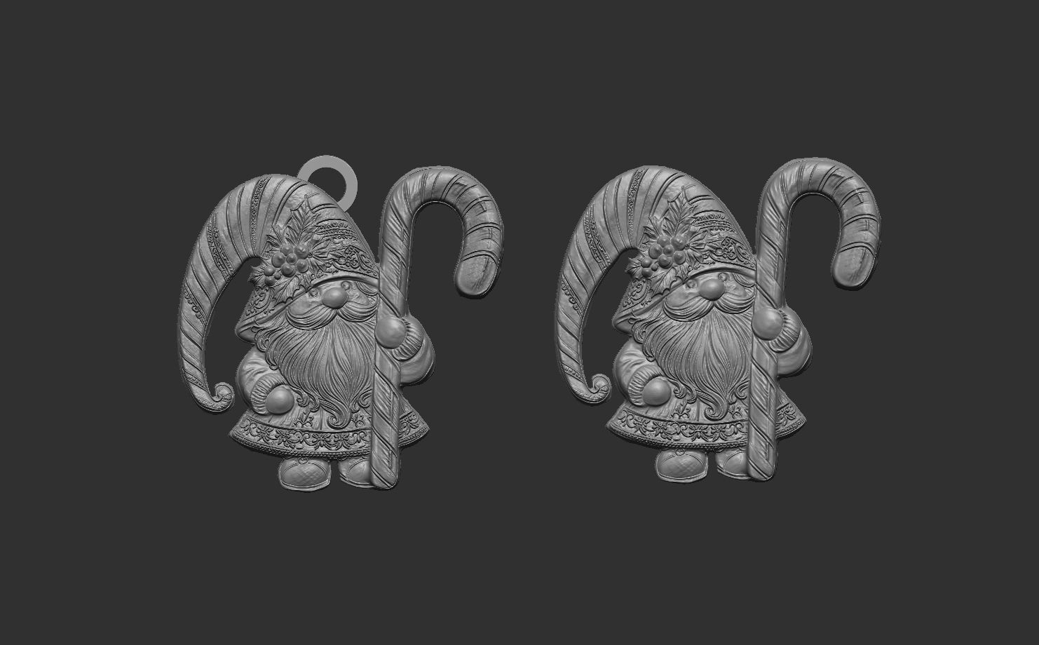 christmas gnome decor 3D print model_3
