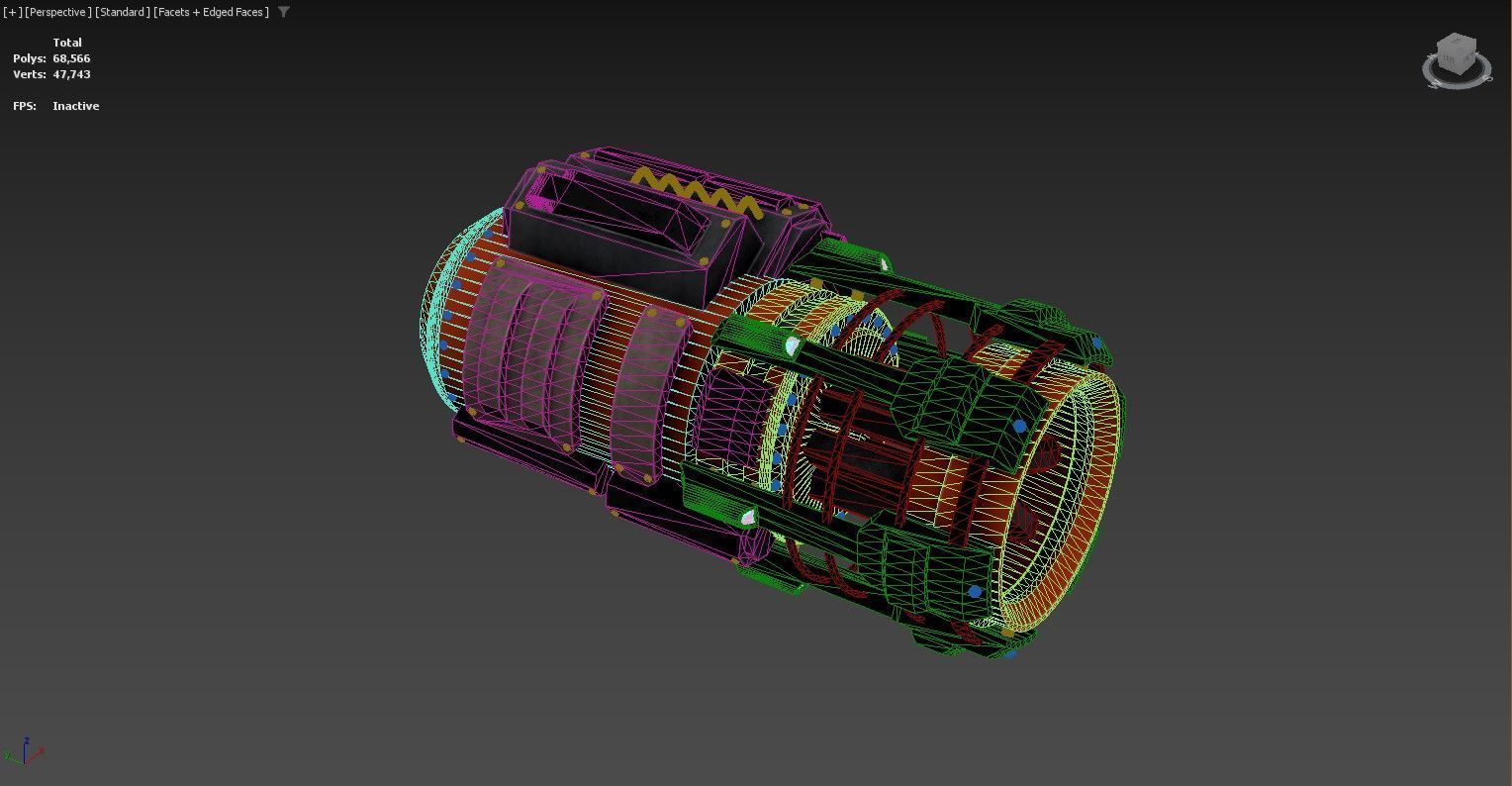 3D model of a mechanical or industrial object 3D model_1