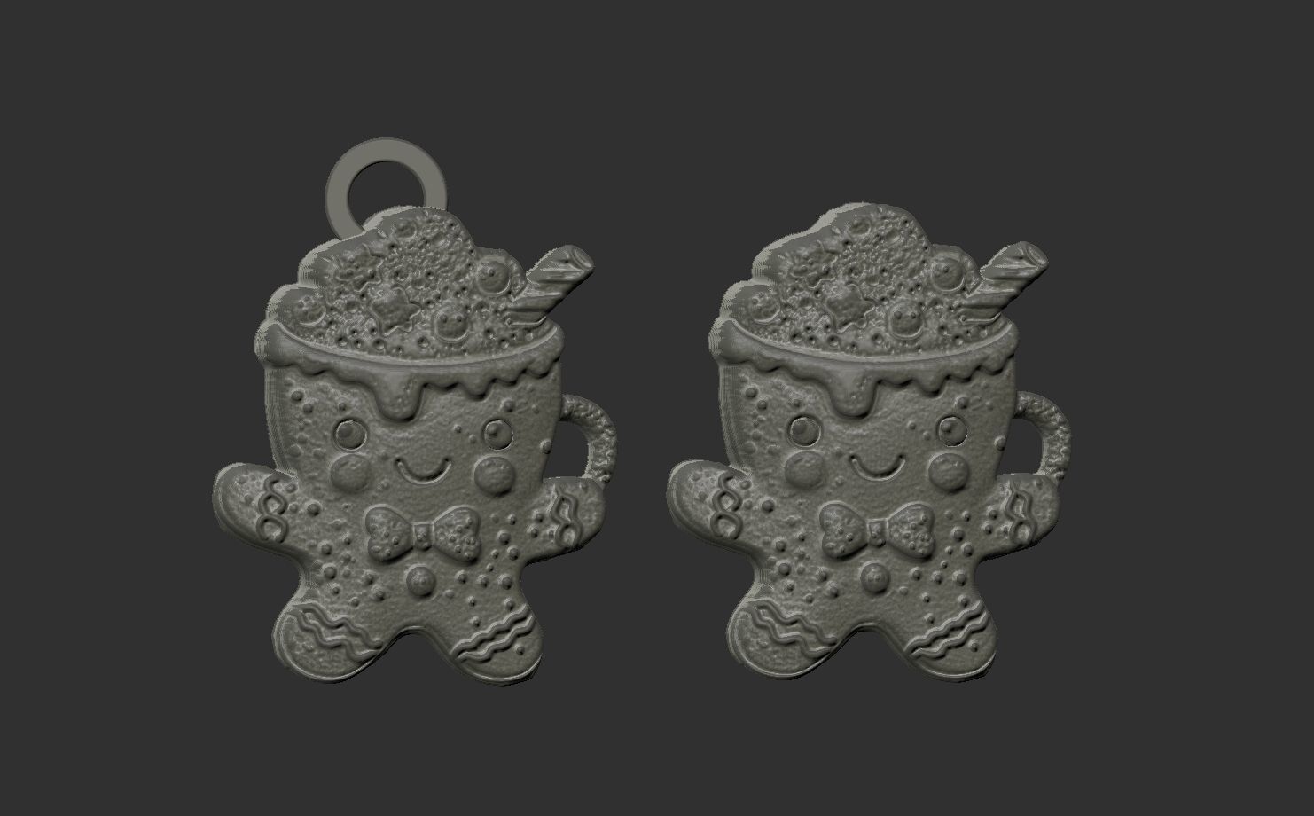 christmas coffee cup decor 3D print model_4