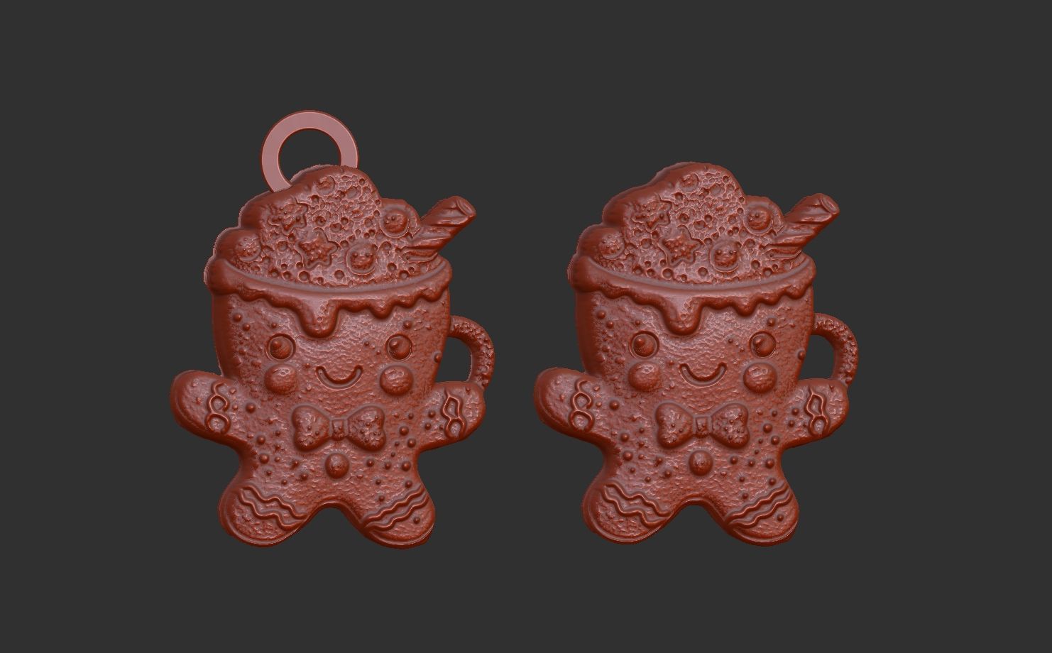 christmas coffee cup decor 3D print model_3