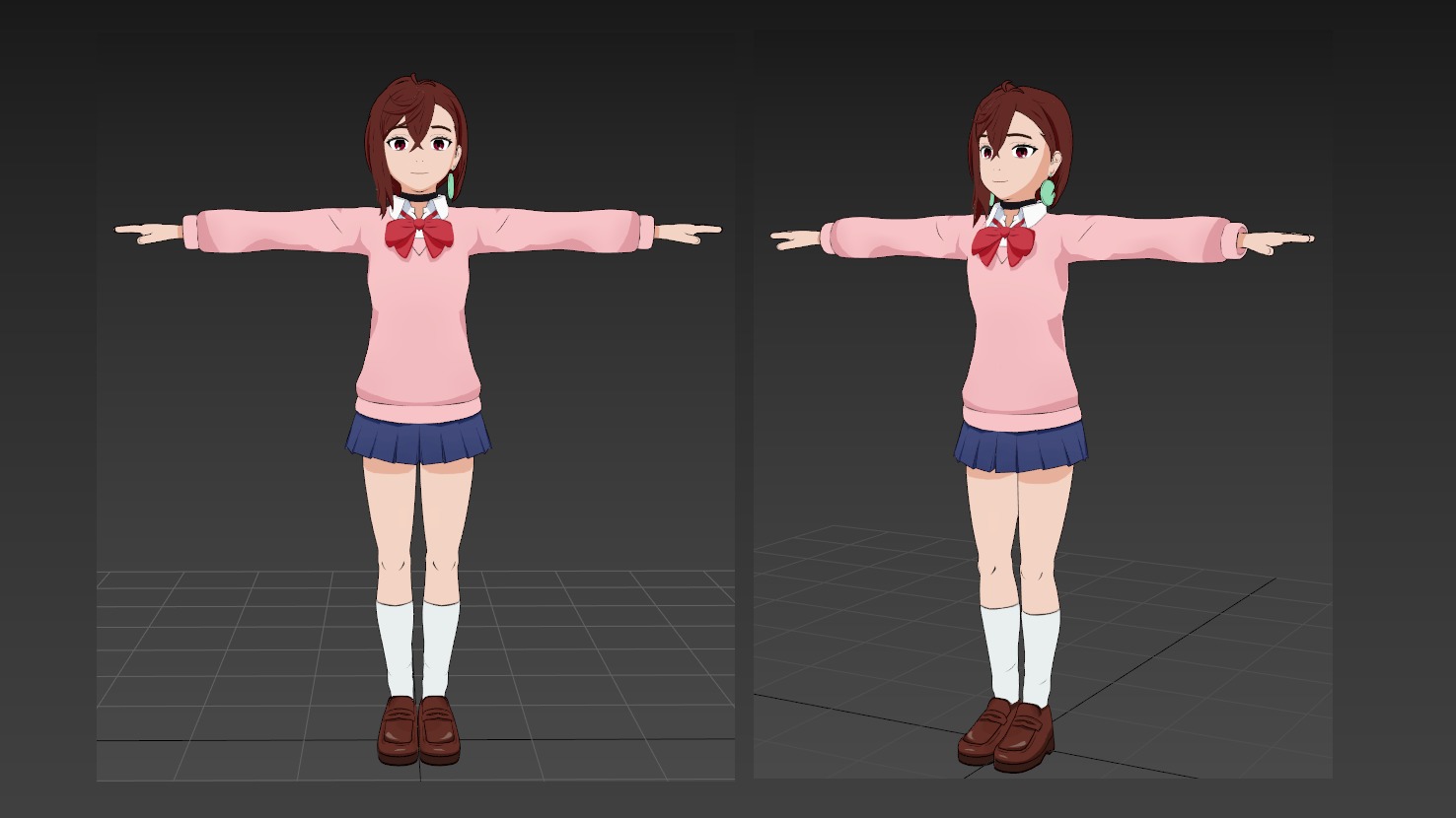 Dandadan Momo Ayase VRChat 3D model_1