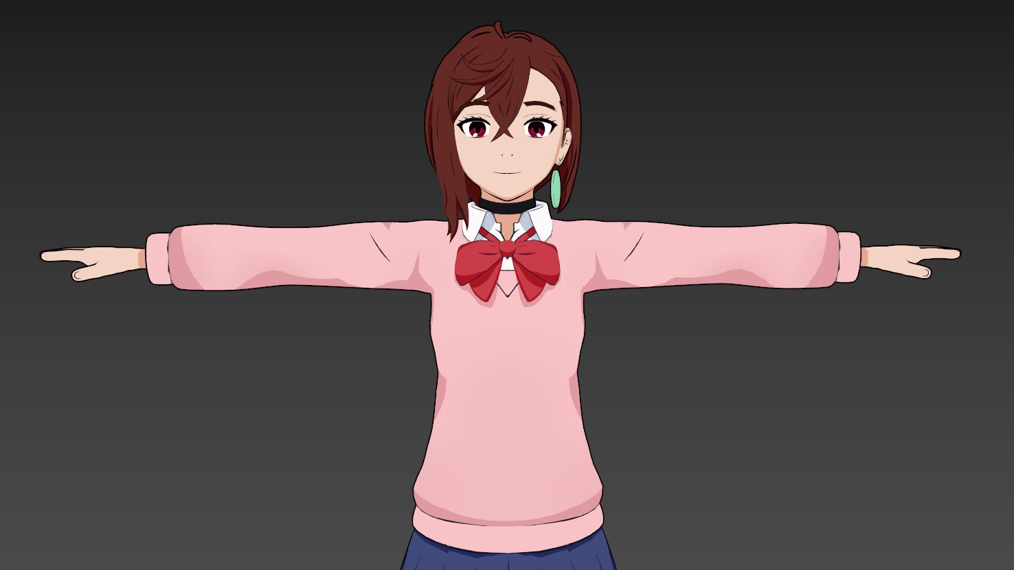 Dandadan Momo Ayase VRChat 3D model_5