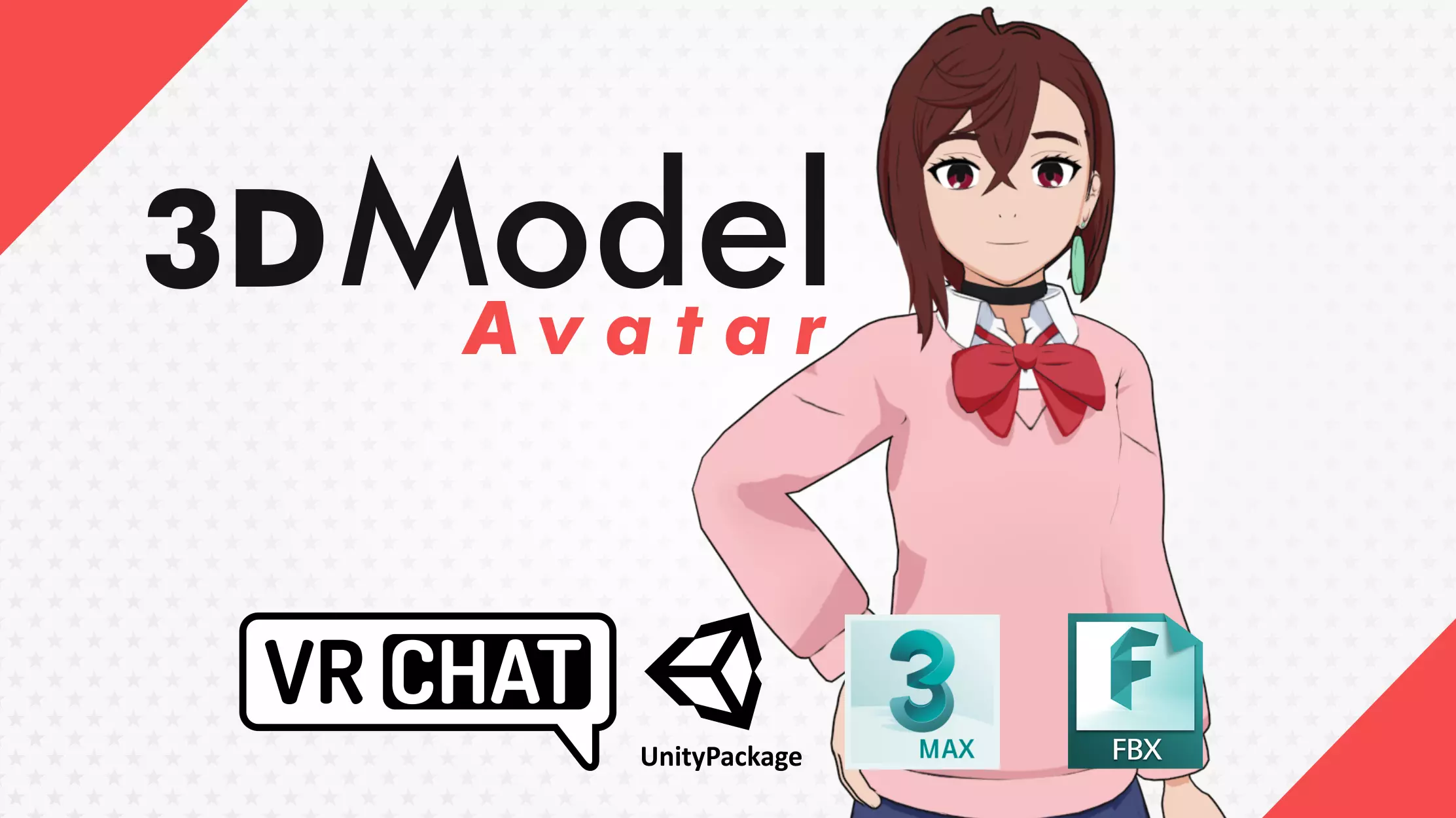 Dandadan Momo Ayase VRChat 3D model_0