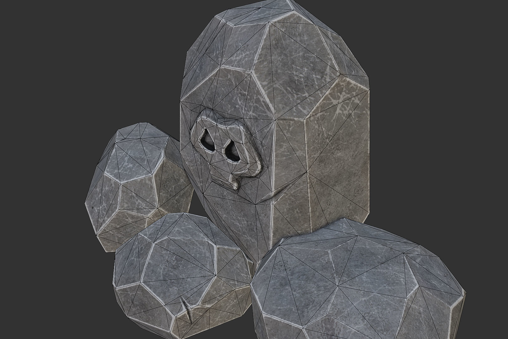 rocks Low-poly 3D model_3