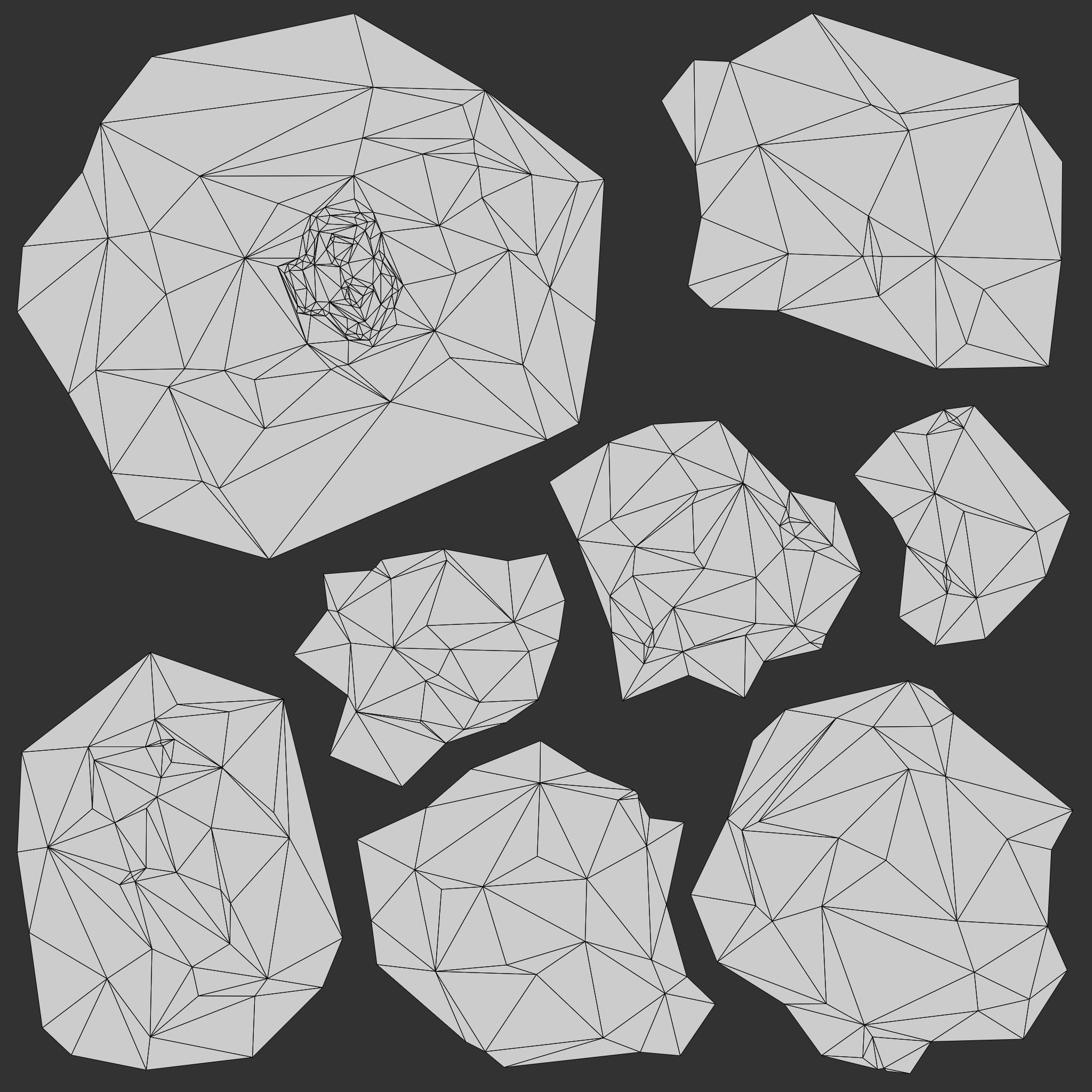 rocks Low-poly 3D model_5