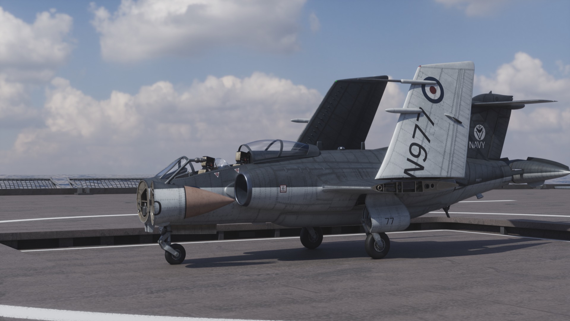 Blackburn Buccaneer S2 3D model_7