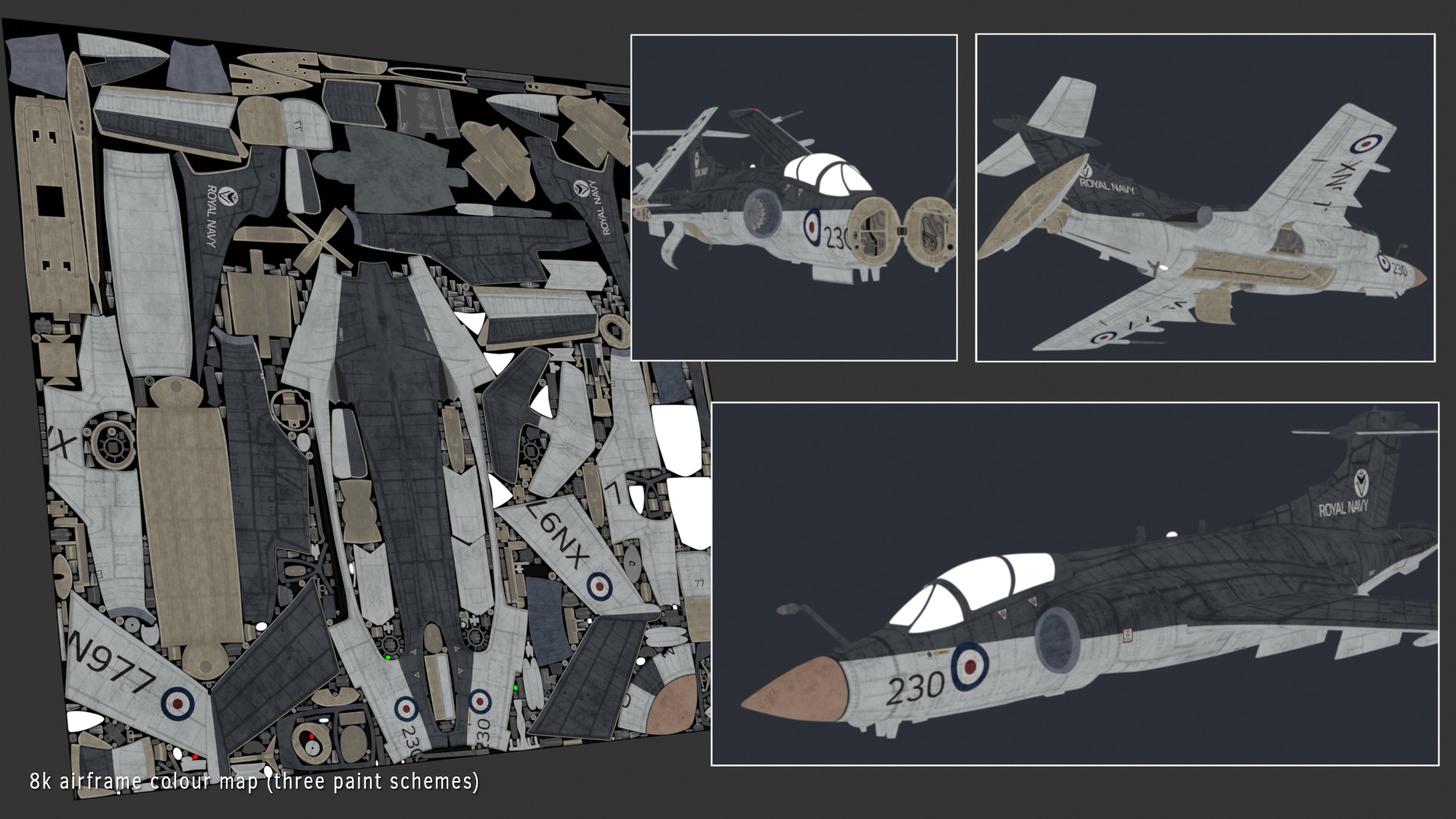 Blackburn Buccaneer S2 3D model_24