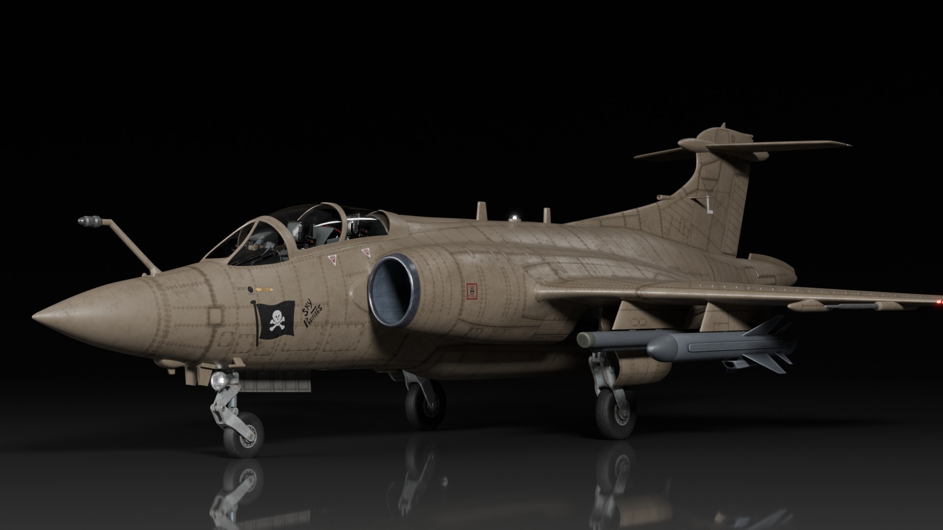 Blackburn Buccaneer S2 3D model_5