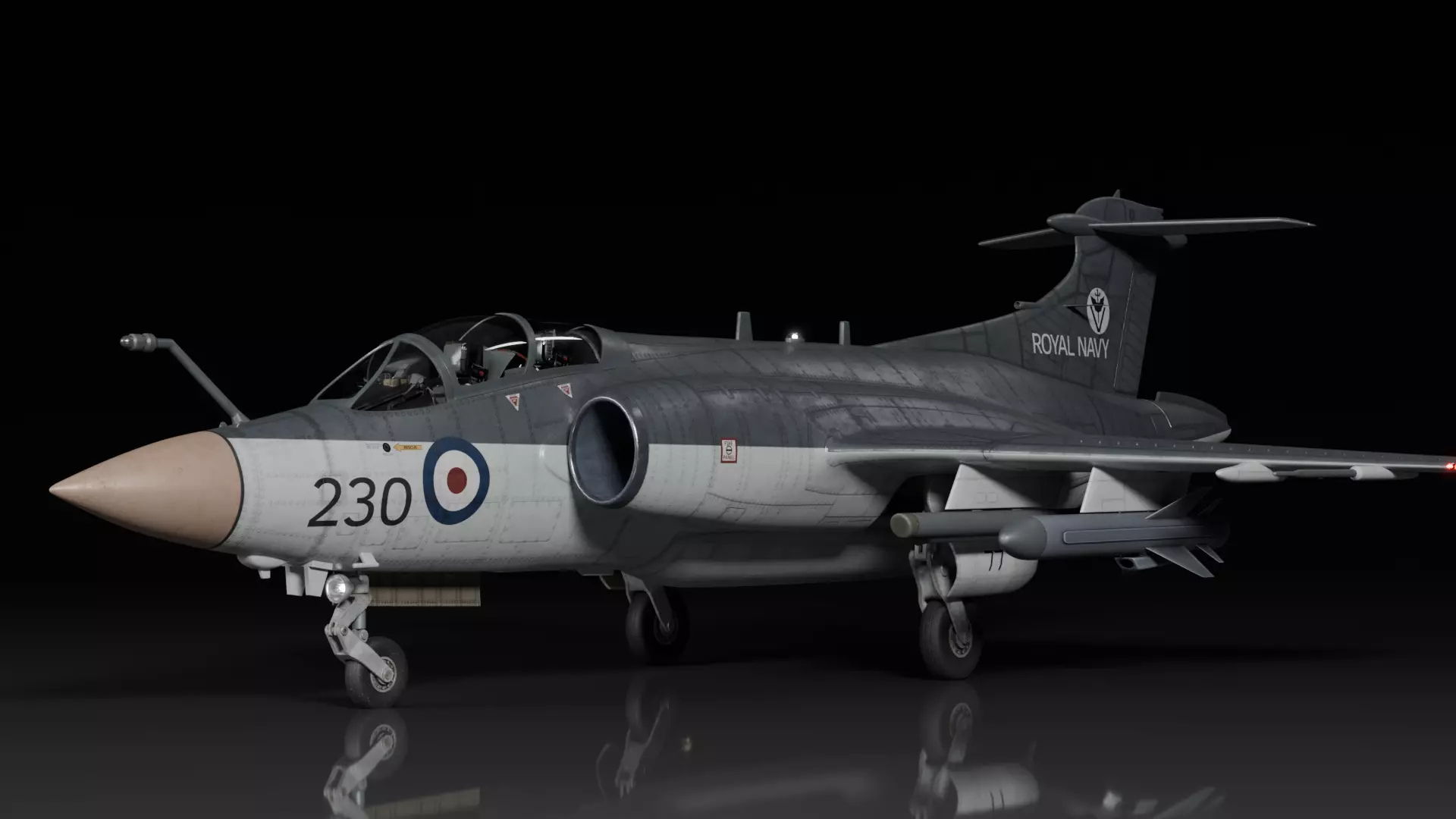 Blackburn Buccaneer S2 3D model_0