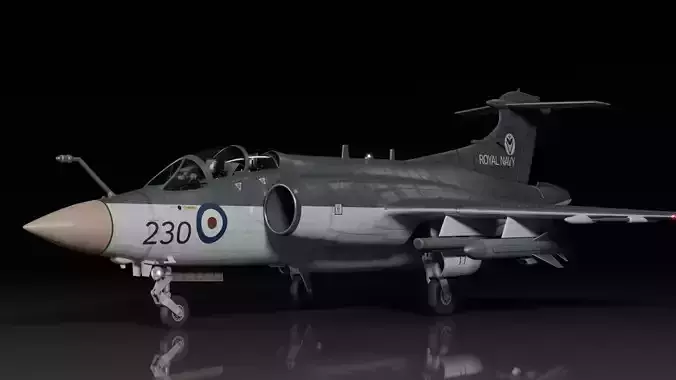 Blackburn Buccaneer S2 3D model