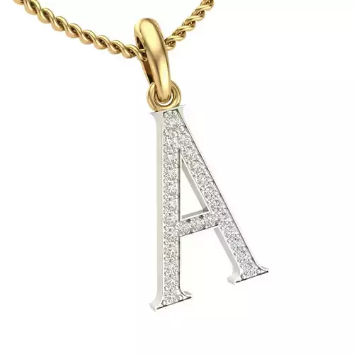 Letter A Pendant 