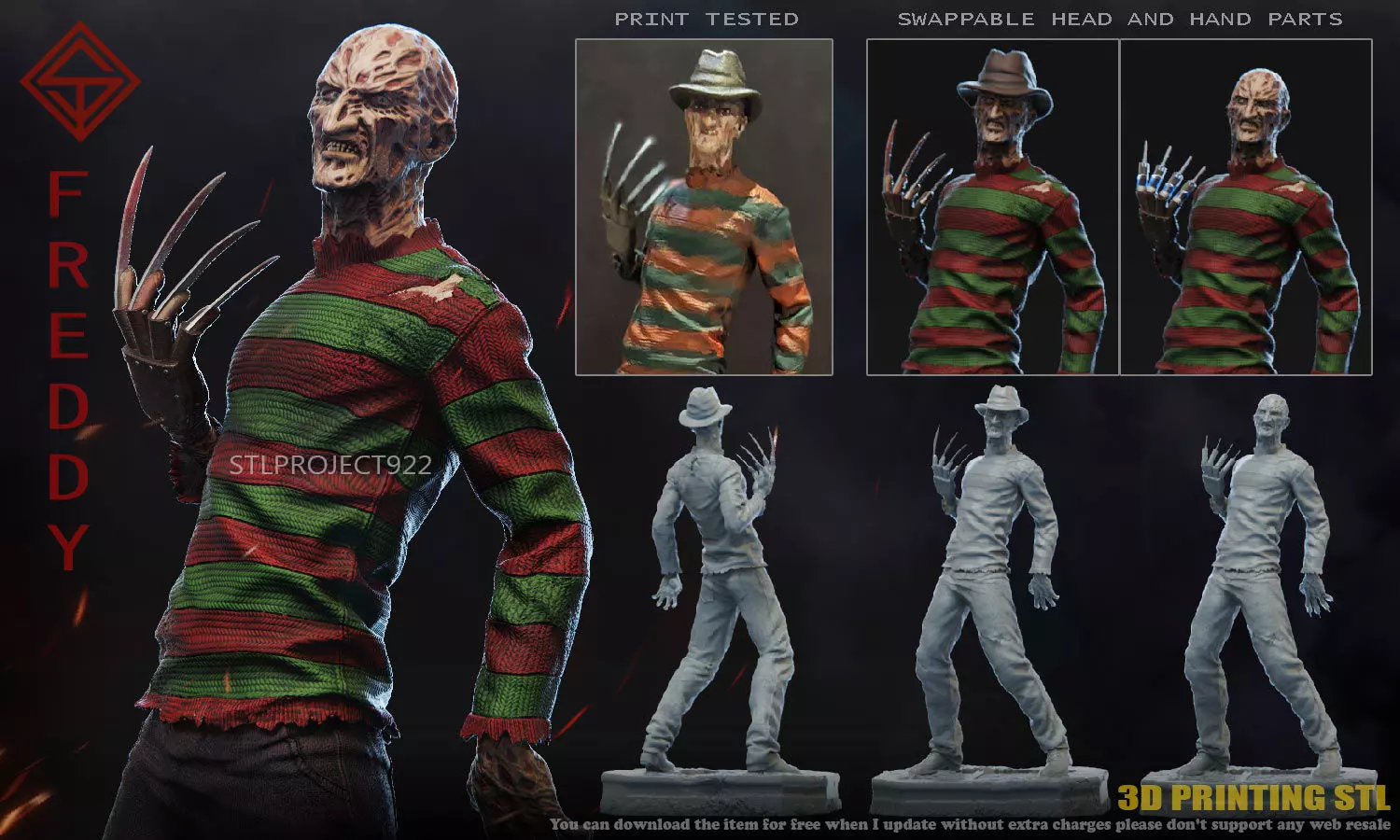 Freddy 3D print model_0