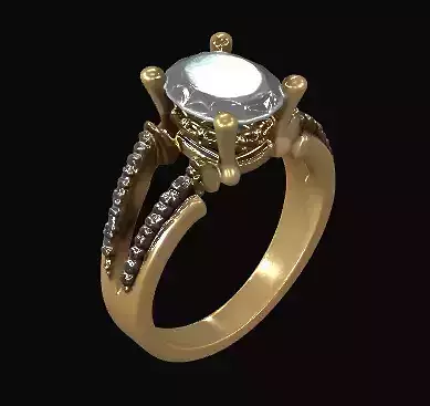 Gold Diamond Ring