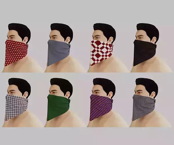 Cowboy scarf 3D model