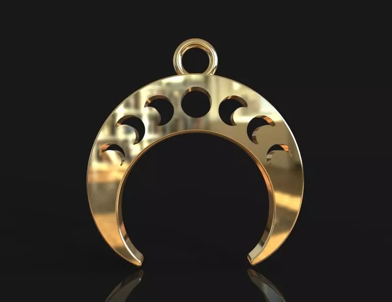 Moon phases lunnitsa 3D print model_0