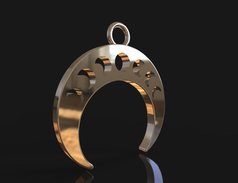 Moon phases lunnitsa 3D print model_4