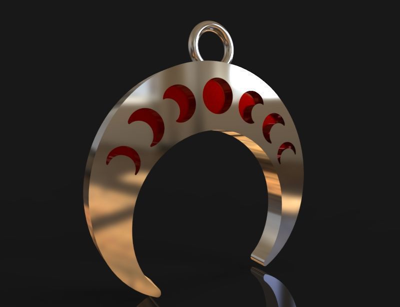 Moon phases lunnitsa 3D print model_5